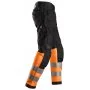 Odblaskowe spodnie robocze AllroundWork+ z workami kieszeniowymi, EN 20471/1, Snickers 6233