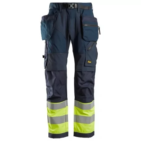 Spodnie odblaskowe FlexiWork+ z workami kieszeniowymi, EN 20471/1 6931 Snickers