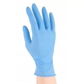 Rękawiczki ochronne nitrylowe niebieskie HANDIE 100szt