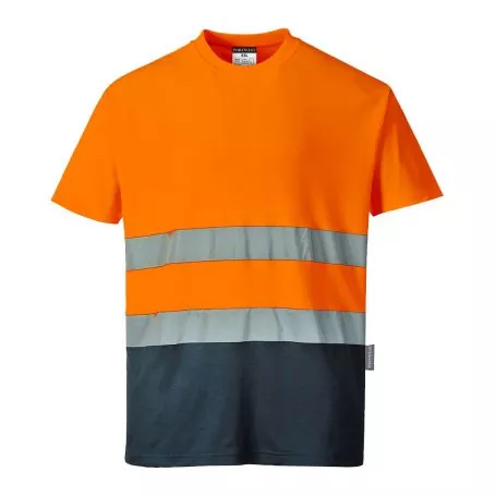 T-shirt dwukolorowy ostrzegawczy Cotton Comfort - S173 PORTWEST