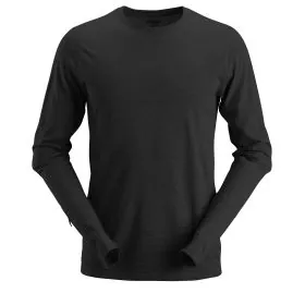 T-shirt wełniany AllroundWork - długi rękaw 2427 SNICKERS