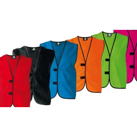 KOLOROWE REKLAMOWE KAMIZELKI ODBLASKOWE BEZ PASÓW ODBLASKOWYCH 120g/m2 z NADRUKIEM